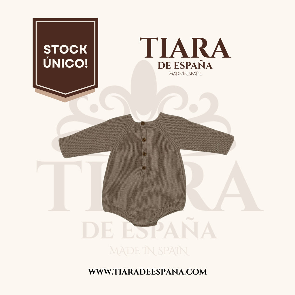 Ranita bebé topo de punto con botones Tiara de España